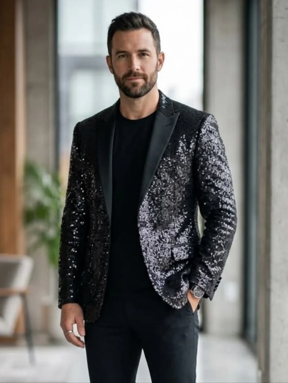I-N-C EUC Sequin Blazer - Picture 1 of 13